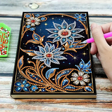 Load image into Gallery viewer, Special Shaped Flower 50 Pages Diamond Painting Notebook for Adults Students