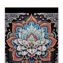 Load image into Gallery viewer, Special Shaped Mandala Lotus 50 Pages Diamond Painting Notebook for Adults