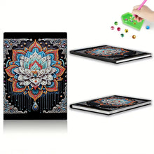 Load image into Gallery viewer, Special Shaped Mandala Lotus 50 Pages Diamond Painting Notebook for Adults