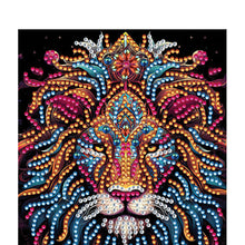 Load image into Gallery viewer, Special Shaped Lion 50 Pages Diamond Painting Notebook for Adults Students
