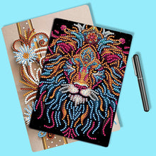 Load image into Gallery viewer, Special Shaped Lion 50 Pages Diamond Painting Notebook for Adults Students
