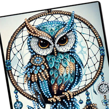 Load image into Gallery viewer, Special Shaped Owl Dreamcatcher 50 Pages Diamond Painting Notebook for Adults