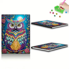 Load image into Gallery viewer, Special Shaped Owl 50 Pages Diamond Painting Notebook for Adults Students