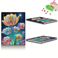 Load image into Gallery viewer, Special Shaped Flower 50 Pages Diamond Painting Notebook for Adults Students