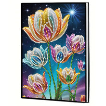 Load image into Gallery viewer, Special Shaped Flower 50 Pages Diamond Painting Notebook for Adults Students
