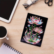 Load image into Gallery viewer, Special Shaped Lotus 50 Pages Diamond Painting Notebook for Adults Students