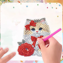 Load image into Gallery viewer, 6Pcs Bouquet Diamond Art Fridge Magnet DIY Fridge Stickers for Car Mailbox Decor