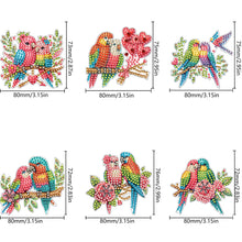 Load image into Gallery viewer, 6Pcs Bouquet Diamond Art Fridge Magnet DIY Fridge Stickers for Car Mailbox Decor