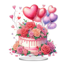 Load image into Gallery viewer, Acrylic Special Shape Flower Cake Desktop Diamond Art Kits for Home Office Decor