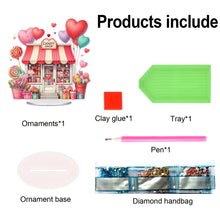 Load image into Gallery viewer, Acrylic Special Shape Flower Cake Desktop Diamond Art Kits for Home Office Decor