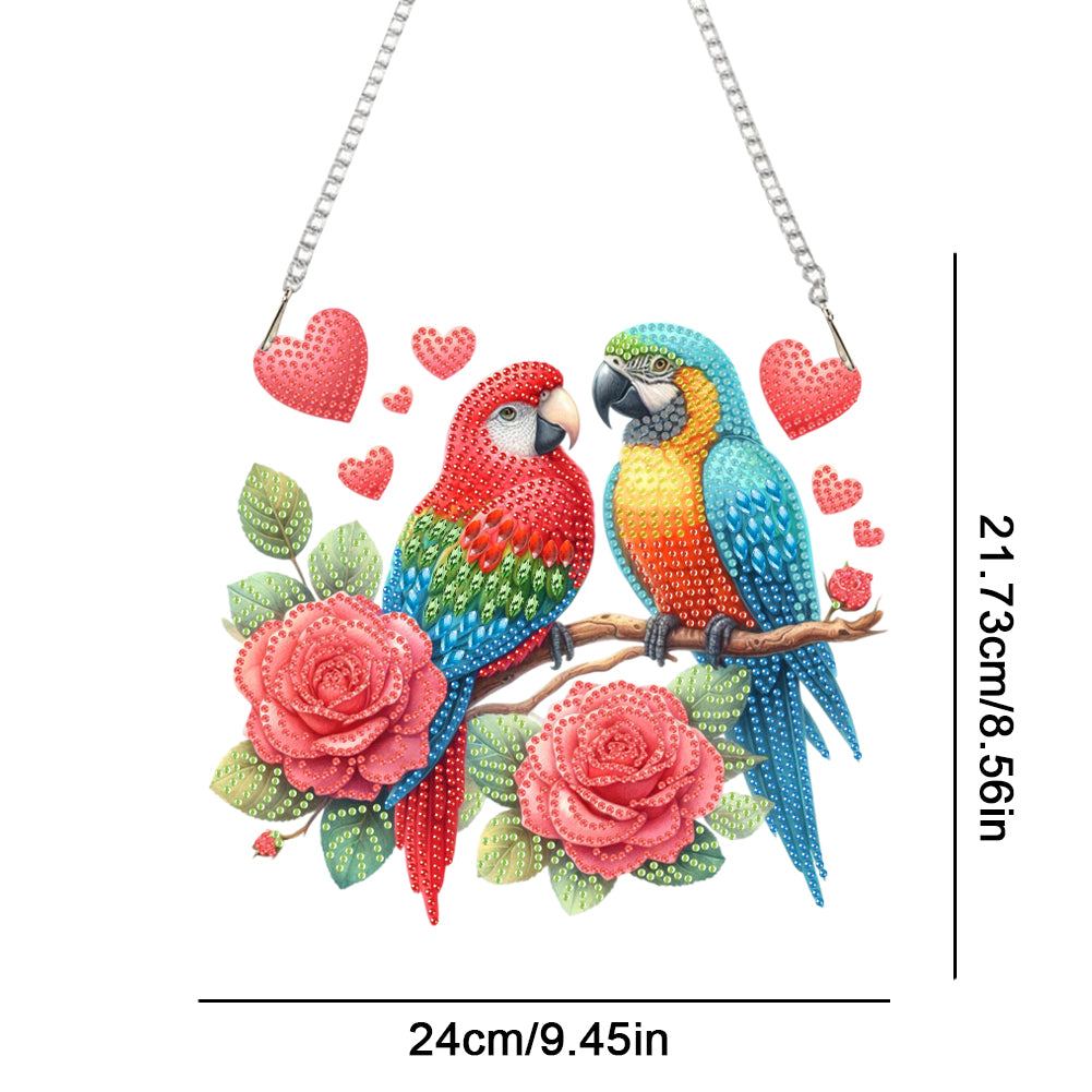 Acrylic Special Shape Flower Bird Love Diamond Painting Ornaments for Art Crafts