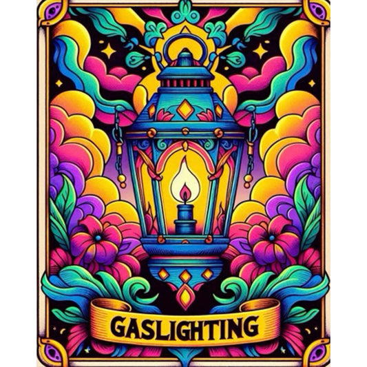 AB Diamond Painting - Full Round - Colored gas lamp (40*50CM)