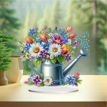 Load image into Gallery viewer, Acrylic Special Shape Flower Kettle 5D DIY Diamond Painting Desktop Ornaments