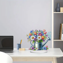Load image into Gallery viewer, Acrylic Special Shape Flower Kettle 5D DIY Diamond Painting Desktop Ornaments