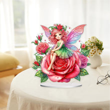 Load image into Gallery viewer, Acrylic Special Shape Rose Fairy 5D DIY Diamond Painting Desktop Ornaments