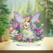 Load image into Gallery viewer, Acrylic Special Shape Tulip Fairy 5D DIY Diamond Painting Desktop Ornaments