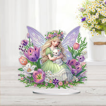 Load image into Gallery viewer, Acrylic Special Shape Tulip Fairy 5D DIY Diamond Painting Desktop Ornaments