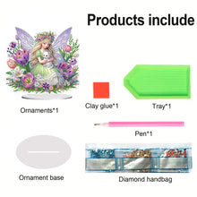 Load image into Gallery viewer, Acrylic Special Shape Tulip Fairy 5D DIY Diamond Painting Desktop Ornaments