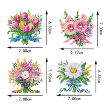 Load image into Gallery viewer, 4Pcs Diamond Painting Brooch Diamond Painting Pins DIY Diamond Pins Party Favors