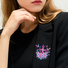 Load image into Gallery viewer, 4Pcs Diamond Painting Brooch Diamond Painting Pins DIY Diamond Pins Party Favors