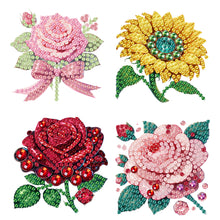 Load image into Gallery viewer, 4Pcs Diamond Painting Brooch Diamond Painting Pins DIY Diamond Pins Party Favors