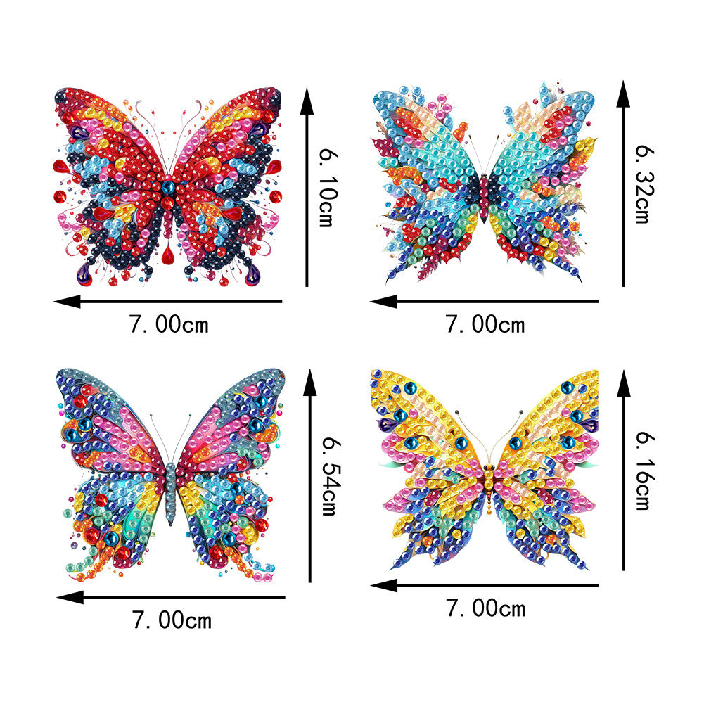 4Pcs Diamond Painting Brooch Diamond Painting Pins DIY Diamond Pins Party Favors