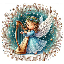 Load image into Gallery viewer, AB Diamond Painting - Full Round - Harp music angel (50*45CM)