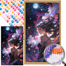 Load image into Gallery viewer, AB Diamond Painting - Full Round - Mysterious girl (40*70CM)