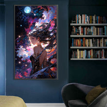 Load image into Gallery viewer, AB Diamond Painting - Full Round - Mysterious girl (40*70CM)