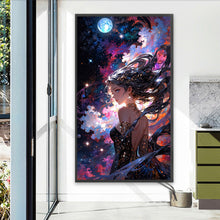 Load image into Gallery viewer, AB Diamond Painting - Full Round - Mysterious girl (40*70CM)