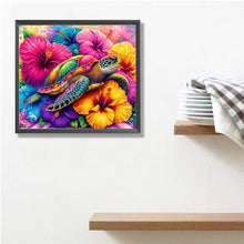 Load image into Gallery viewer, Diamond Painting - Full Round - Hibiscus Turtle (35*30CM)