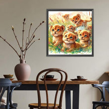 Load image into Gallery viewer, Diamond Painting - Full Round - Lions (40*40CM)