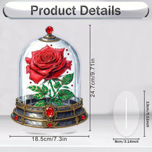 Load image into Gallery viewer, Acrylic Special Shape Red Rose Diamond Painting Desktop Ornaments for Girlfriend