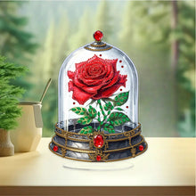 Load image into Gallery viewer, Acrylic Special Shape Red Rose Diamond Painting Desktop Ornaments for Girlfriend
