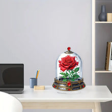 Load image into Gallery viewer, Acrylic Special Shape Red Rose Diamond Painting Desktop Ornaments for Girlfriend