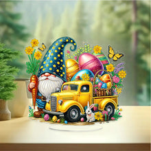 Load image into Gallery viewer, Acrylic Special Shape Easter Truck Diamond Painting Desktop Ornaments Kit