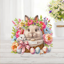 Load image into Gallery viewer, Acrylic Special Shape Easter Rabbit Diamond Painting Desktop Ornaments
