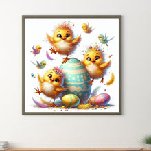 Load image into Gallery viewer, Diamond Painting - Full Round - Easter chicks (30*30CM)