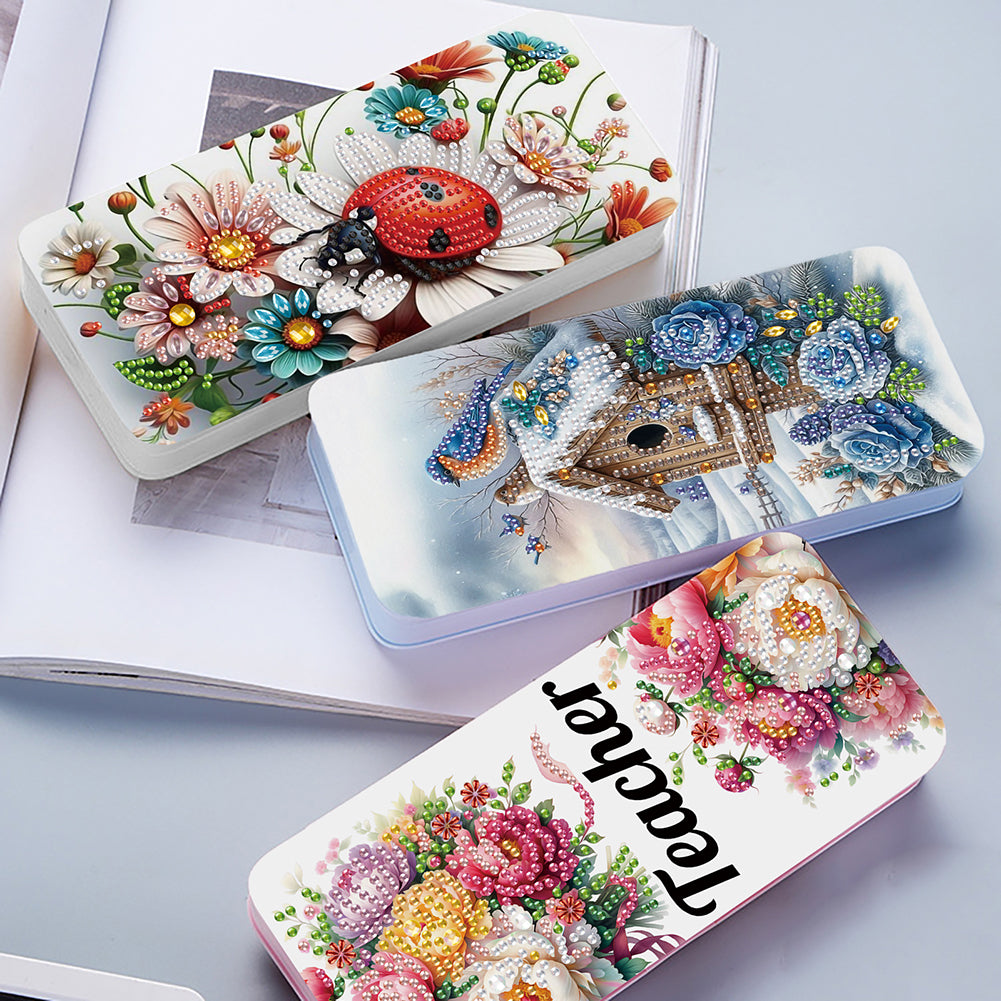 Diamond Painting Pencil Case DIY Diamond Painting Stationery Case for Art Crafts