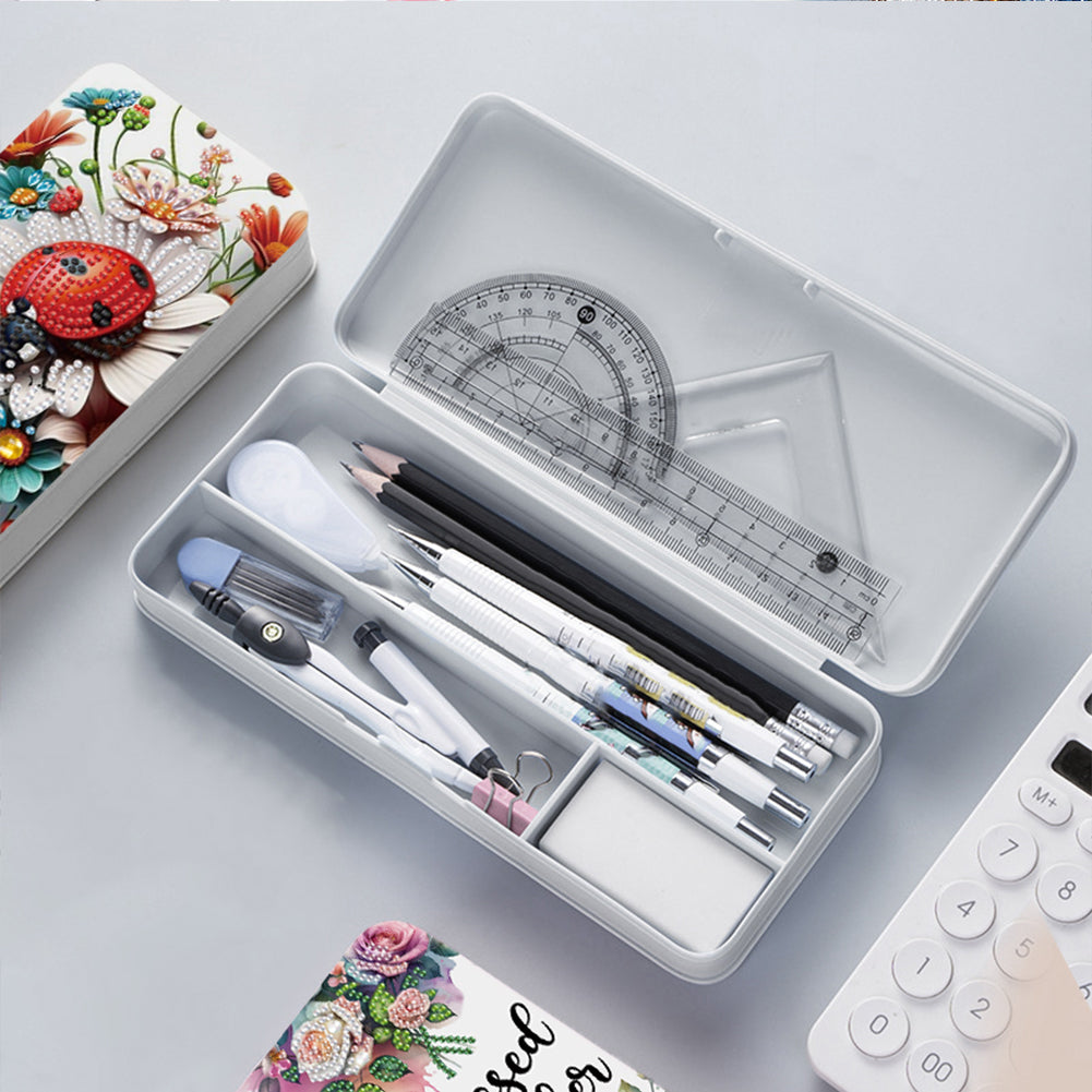 Diamond Painting Pencil Case DIY Diamond Painting Stationery Case for Art Crafts
