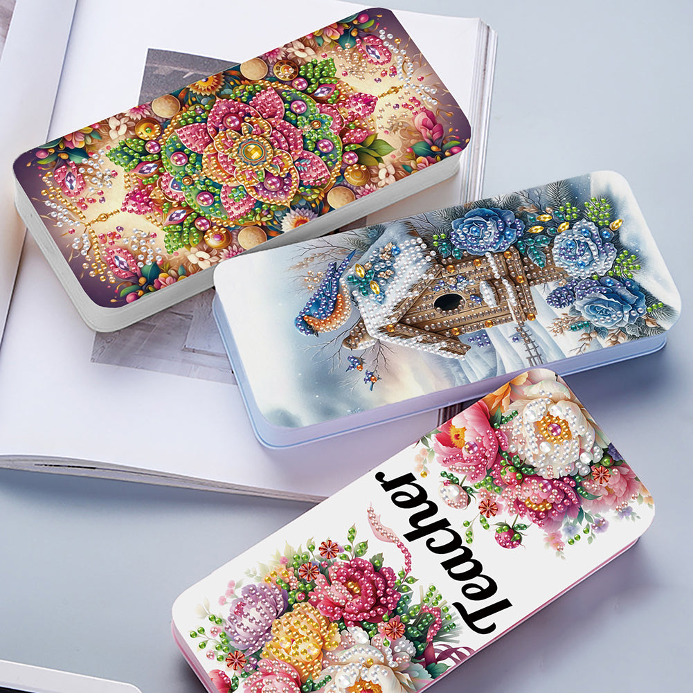 Diamond Painting Pencil Case DIY Diamond Painting Stationery Case for Art Crafts
