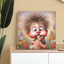 Load image into Gallery viewer, Diamond Painting - Partial Special Shaped - Cute Kids (30*30CM)