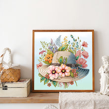 Load image into Gallery viewer, Diamond Painting - Partial Special Shaped - Flower Hat (30*30CM)