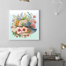 Load image into Gallery viewer, Diamond Painting - Partial Special Shaped - Flower Hat (30*30CM)