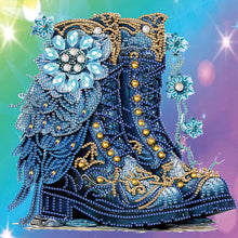 Load image into Gallery viewer, Diamond Painting - Partial Special Shaped - Flower Boots (30*30CM)