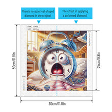 Load image into Gallery viewer, Diamond Painting - Partial Special Shaped - Funny Alarm Clock (30*30CM)