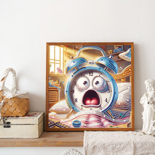 Load image into Gallery viewer, Diamond Painting - Partial Special Shaped - Funny Alarm Clock (30*30CM)