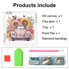 Load image into Gallery viewer, Diamond Painting - Partial Special Shaped - Sunflower Classic Car (30*30CM)