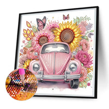 Load image into Gallery viewer, Diamond Painting - Partial Special Shaped - Sunflower Classic Car (30*30CM)