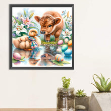 Load image into Gallery viewer, Diamond Painting - Full Round - Easter Yak Yellow Duck Eggs (30*30CM)
